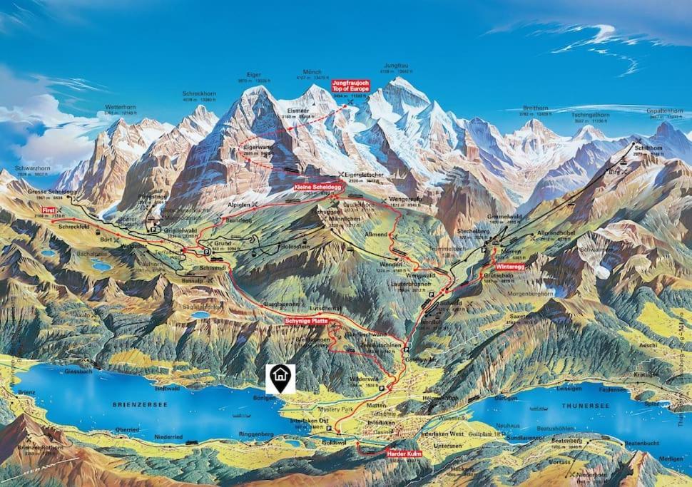 Chalet Mignon - Your Vacation Oasis At Lake Brienz Bönigen Екстериор снимка